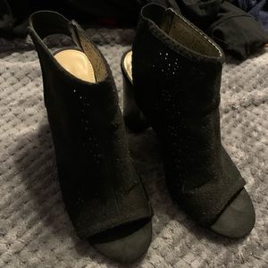 LC Lauren Conrad Black Ankle Booties